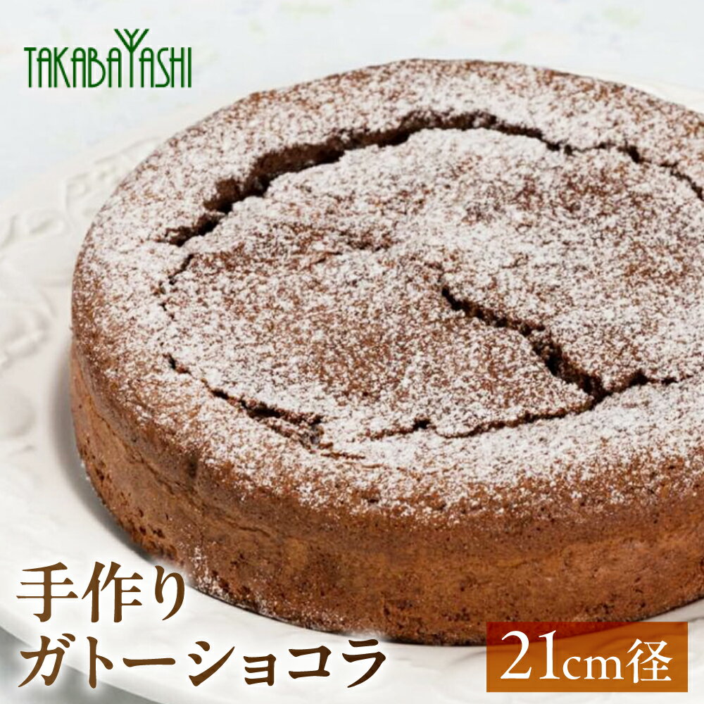 【ふるさと納税】タカバヤシのガトーショコラ 21cm径　手作り ギフト ケーキ チョコ 洋菓子 お菓子 こだわり プレゼント 下呂温泉 おすすめ 父の日 母の日 敬老の日 チョコケーキ 贈り物 21000円 岐阜県 下呂市