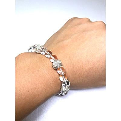 ふるさと納税 伊賀市 (組紐×水晶)ブレスレット　銀　 |  | 01