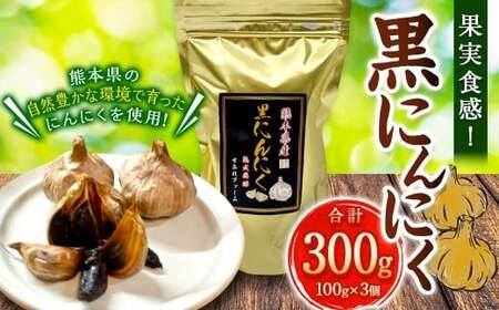 果実食感！ 熟成 黒にんにく 300gセット 黒ニンニク にんにく ニンニク 野菜 やさい セット 熊本県 常温