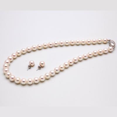 ふるさと納税 長崎市 あこや真珠(8.5-9mm珠)ネックレス&ピアスセット |  | 01