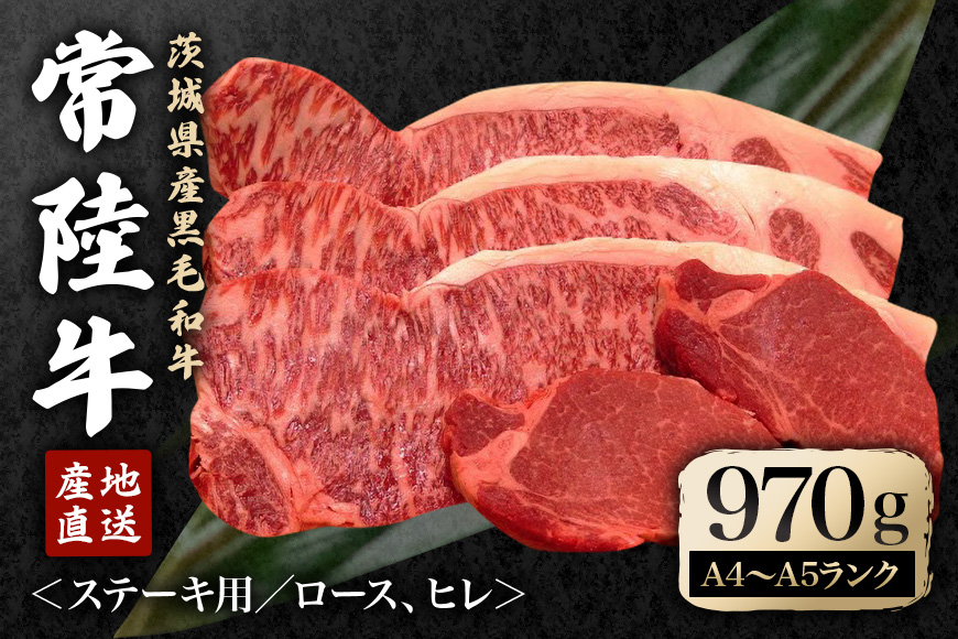 
            瑞穂農場で育てた常陸牛ロース、ヒレステーキセット 約970g ヒレ ロース 牛肉 ブランド牛 常陸牛 A4 A5 茨城県 A4ランク A5ランク 冷凍配送 焼肉 国産 ステーキ BBQ バーベキュー 和牛 ステーキ肉 贈答用 贈り物 ギフト 牛丼 肉 冷凍 ho0924
          