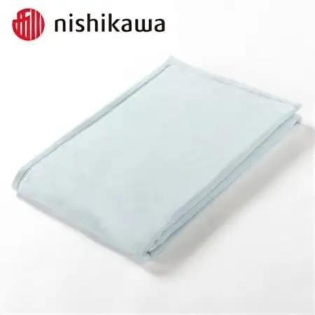 西川のシール織綿毛布　ブルー　シングル　140×200cm　FQ03151019/800_雑貨・日用品 毛布 寝具 _【1445280】