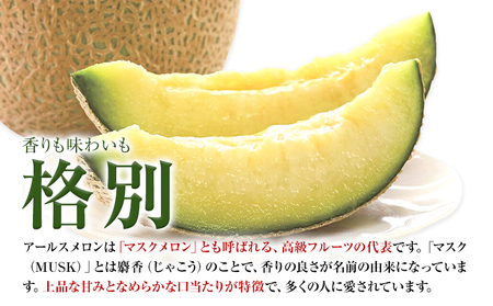 【2026年7月下旬より発送】 アールスメロン 2玉 2L以上 くまモン 箱入り メロン フルーツ 果物 くだもの 【メロンドーム】 