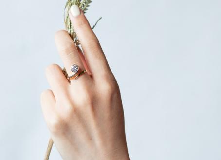 【L－0627】サスティナブルでエシカルなダイヤモンド　コンモート　ラボグロウンダイヤモンドリング