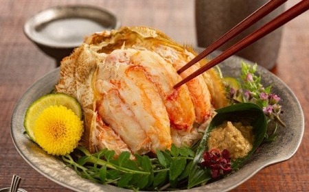 23-38 毛がに甲羅盛（2個）【殻剥き不要！毛ガニの美味しいところだけをイイとこどり】