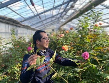 (1257)フラワー　花　バラ　バラ園　アレンジメント　お届け便　山口県　母の日　ギフト
