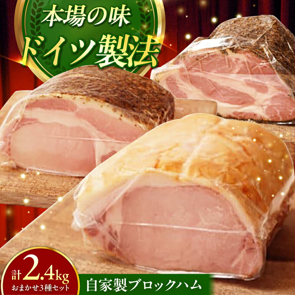 【ふるさと納税】【ふるさと納税限定】TESIOの自家製ブロックハム3種セット (各800g) 豚肉 ブロック ハム 詰め合わせ ギフト ハム お中元 ハム 詰め合わせ ギフト ハムギフト お中元 夏ギフト 沖縄市 / TESIO [BCAD006]