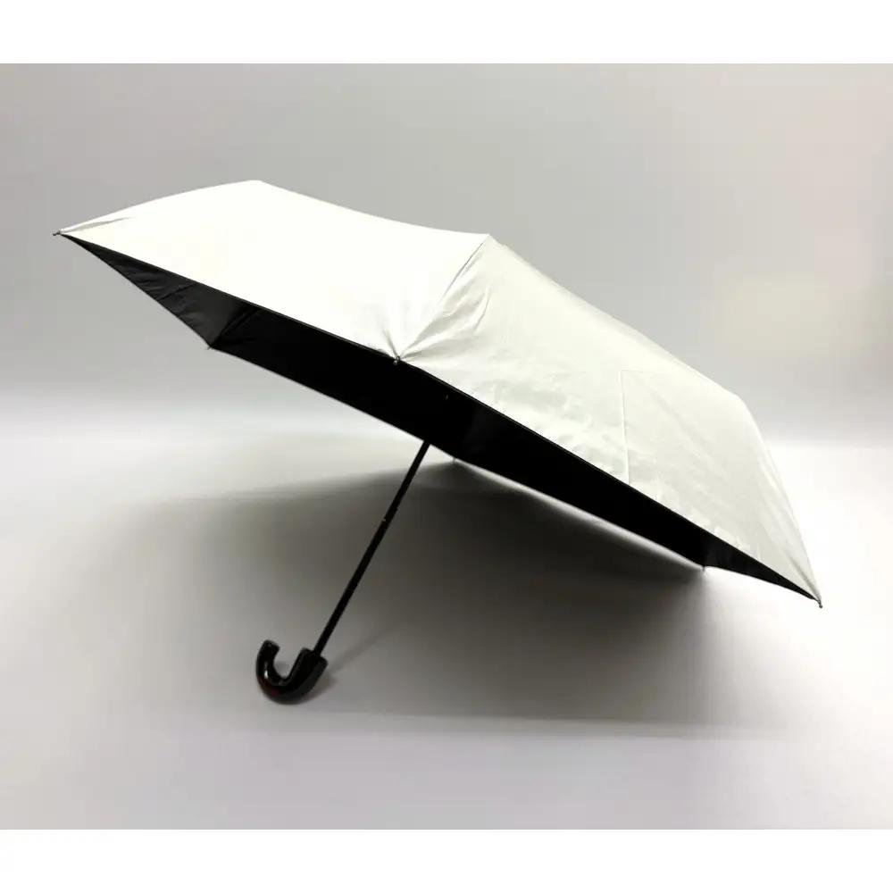 ［ふるさと納税］anon 日傘 曙塗り ライトグレー 紀州漆器アンブレラ 晴雨兼用傘 UVカット率100％ 折りたたみ傘 男女兼用デザイン