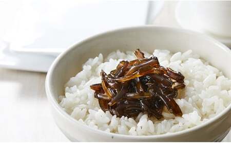 広田湾漁協からお届け！茎わかめ佃煮2種セット 茎わかめの佃煮 わさび茎わかめ 100g×各2個 【 海藻 佃煮 ご飯のお供 食べ比べ 冷蔵 三陸産 広田湾 】 RT929