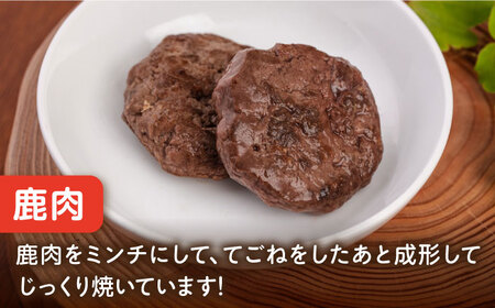 【全6回定期便】ペットフード 鹿肉 100%ハンバーグ 10個セット【ペットフード YMjapan】[AKEX012]