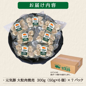 【千葉県産三元豚】元気豚 大粒肉焼売セット　2.1kg(50g×42個)【配送不可地域：離島・沖縄県】【1032621】