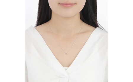 純プラチナチャームネックレス(チャーム1個付き)【073-002】