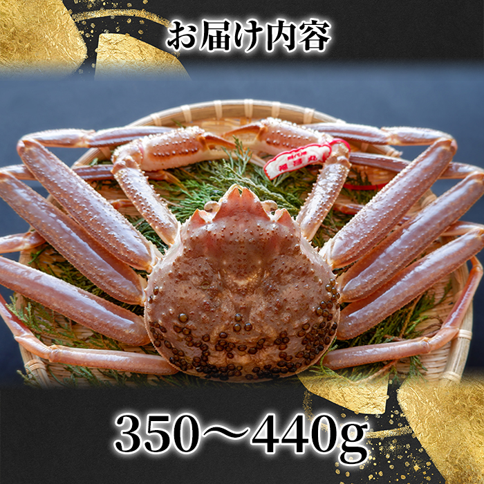 ＜土日祝着※指定日不可＞＜期間限定＞＜11月中旬～3月中旬発送予定＞松葉ガニ(350～440g・1枚)【sm-DD050-B】【Workplays】