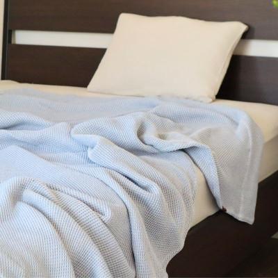 ふるさと納税 泉佐野市 “熟睡を追求した”泉州南部織/ハニカム織 シングルケット(ダスティブルー)099H2750 |  | 01