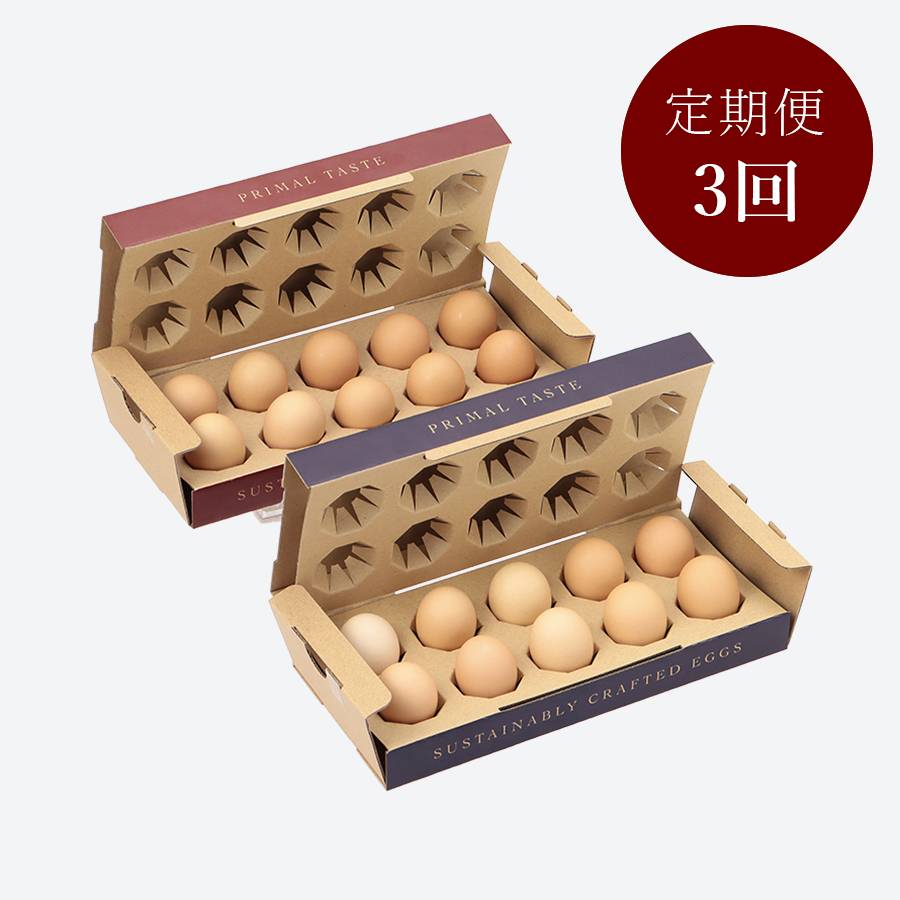 ＜とさやま養鶏場＞土佐ジロー鶏卵(10個×2パック)定期便３カ月コース