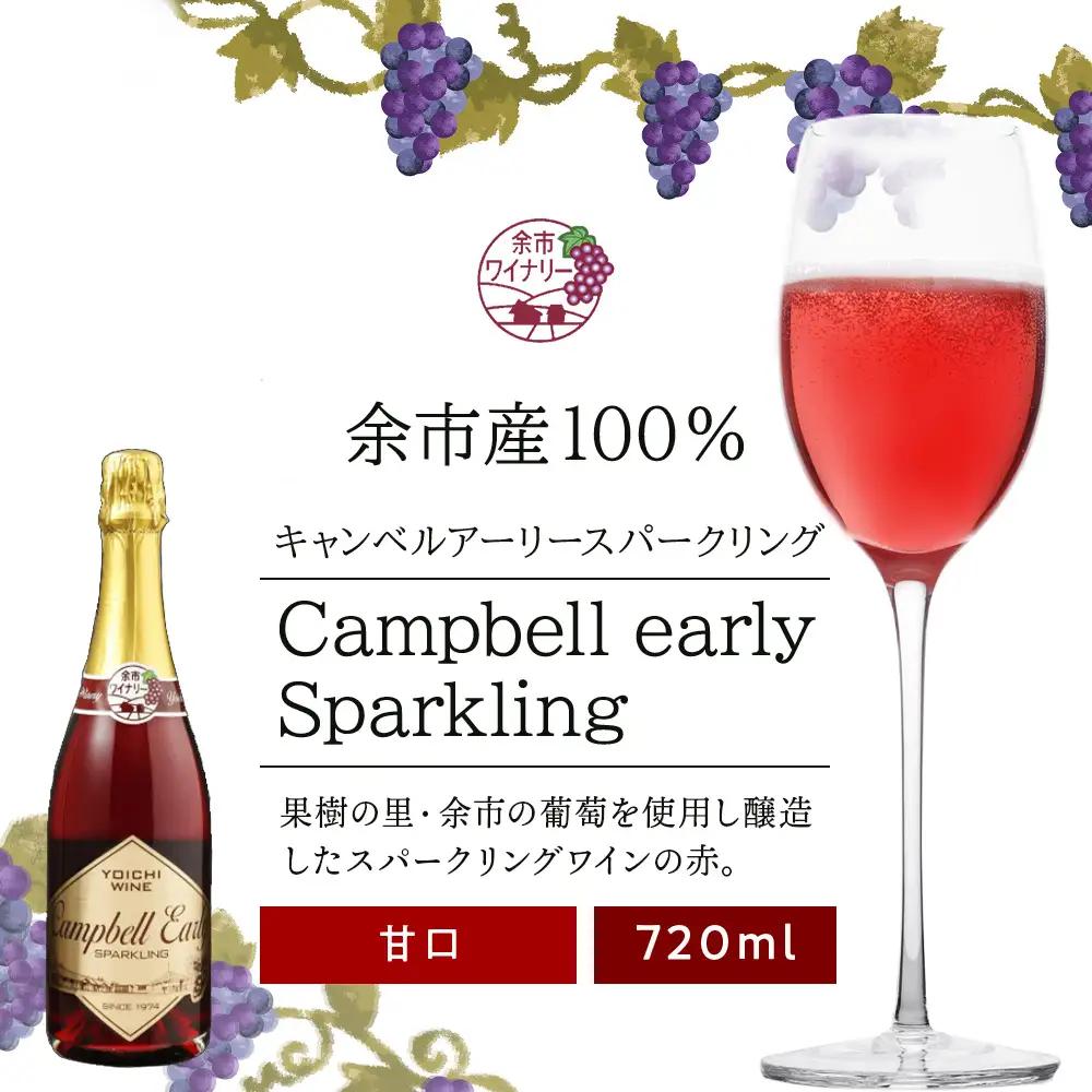 	キャンベルアーリースパークリング720ml＜余市ワイン＞_Y020-0401