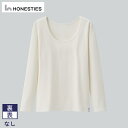 【ふるさと納税】レディース Tシャツ L ( 白 ) 3枚 裏表なし インナーTシャツ ＜ 長袖 / 綿PU ＞ WOMENS 抗菌 防臭 ファッション 女性 綿 ポリウレタン グッドデザイン賞 ユニバーサルデザイン賞受賞 大阪府 泉佐野市 送料無料