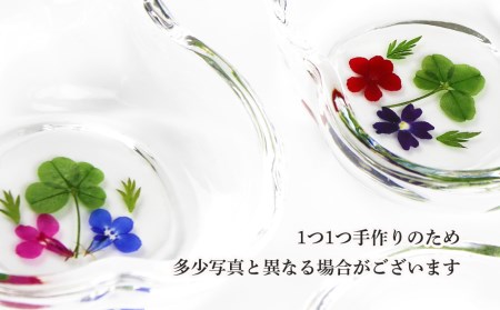 押し花が映える＜洋なし型小皿＞３枚セット（夢花）
