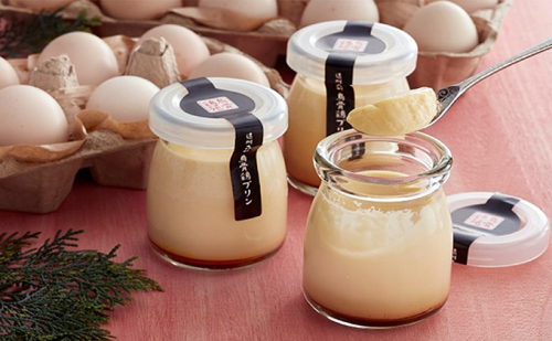 鳥骨鶏卵（10個）とプリン（5個）のセット お菓子 静岡県産