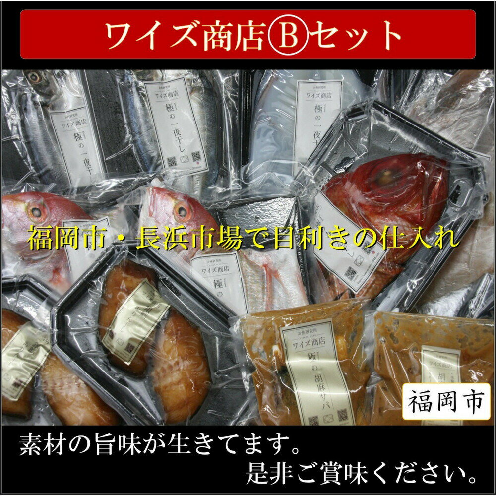【ふるさと納税】ワイズ商店の一夜干し旬魚4種とおすすめ商品詰め合わせ Bセット