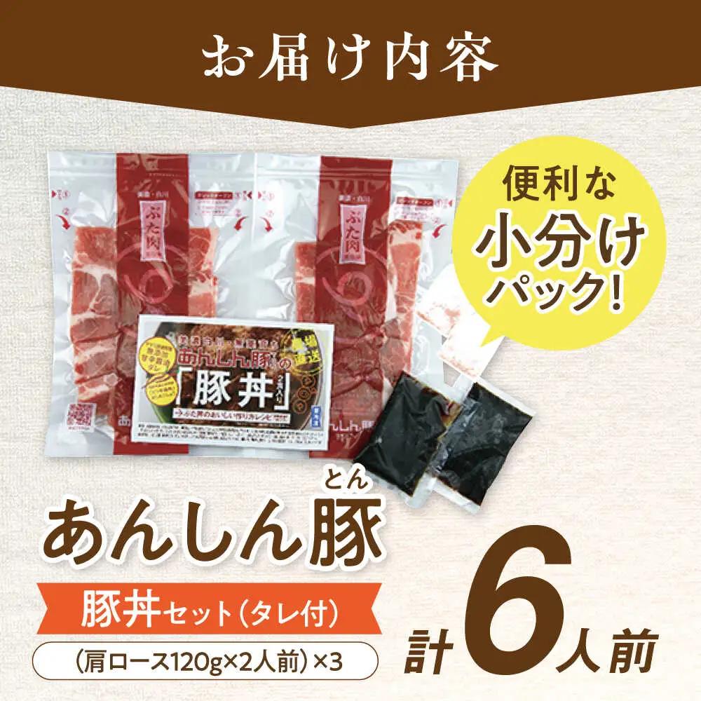 豚丼セット 計6人前 藤井ファーム [AWAF003]豚丼