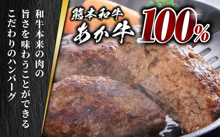 【日本ギフト大賞 熊本賞 受賞】100％ あか牛 ハンバーグ セット 120g×6個【有限会社 三協畜産】 九州産 国産 赤身 赤牛 褐牛 あかうし 褐毛和種 [ZEB036]