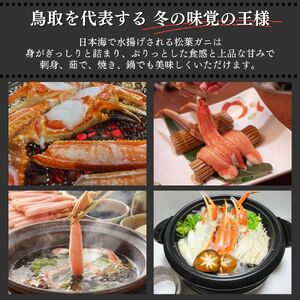 【倉吉魚市】ボイル松葉がに（特大）ボイル前 1kg以上 松葉ガニ ズワイガニ