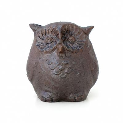 ふるさと納税 阿賀野市 【安田瓦】ふくろう「福来朗」(中・耳あり)