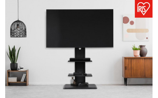 テレビ台 スタンドテレビ台 UTS-700R-BO ブラックオーク 　 一人暮らし ひとり暮らし 　 　 　