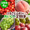 【ふるさと納税】【定期便4回】ふるさと山形のおいしい定期便 【令和6年産先行予約】FS23-765