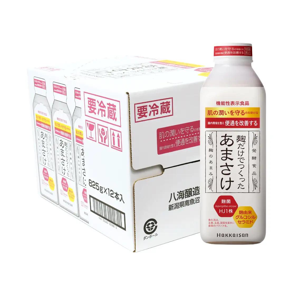 八海山 麹だけでつくったあまさけ 825g 1ケース（12本入）【八海山 麹 こうじ 米麹 甘酒 あま酒 あまさけ ノンアル セット すっきり 味わい ホット】
