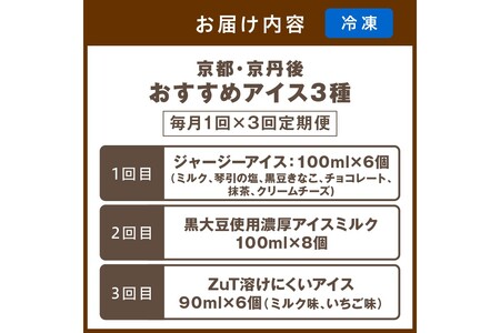京都・京丹後おすすめアイス3種定期便