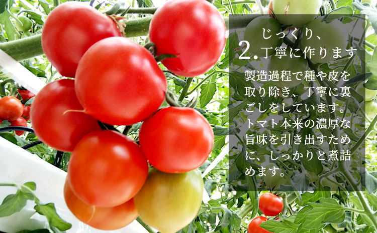 トマト農家さんのトマトピューレ!2個セット 保存料・食塩・化学調味料不使用!