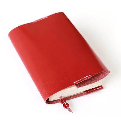 ふるさと納税 高槻市 【KAKURA】レザーブックカバー bunko レッド |  | 03