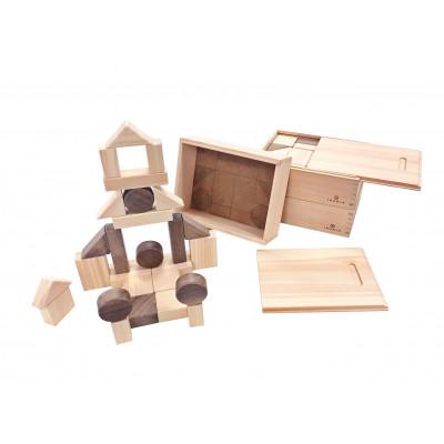 ふるさと納税 神戸市 桧のおもちゃ　IKONIH　Buildind Blocks DX　アイコニー　デラックス積み木 |  | 01