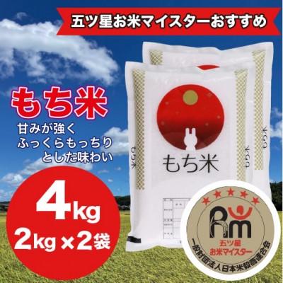 ふるさと納税 大網白里市 【千葉県産100%】 もち米 4kg(2kg×2袋) 精米