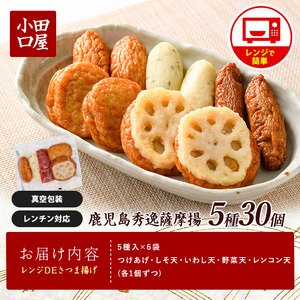 簡単 レンジDEさつま揚げ 小田口屋 全5種6袋入 シュウエイ IB132-004 さつま揚げ さつま揚げ