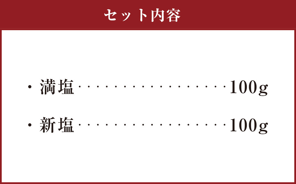 徳之島産 『満月･新月の塩』 合計200g（各100g）