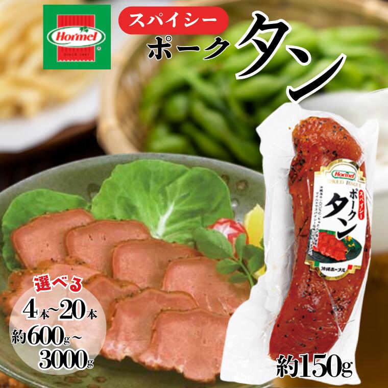 【ふるさと納税】スパイシーポークタン 沖縄ホーメル 人気 沖縄県 沖縄県産 国産 豚 ホーメル 大容量 パーティー メーカー