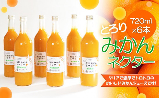 
            とろり　みかんネクター720ml×6本［IKE228］
          