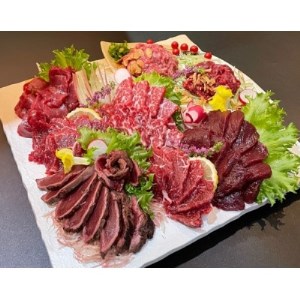 馬刺し部位堪能7種食べ比べブロック(益城町)【配送不可地域：離島】【1355736】