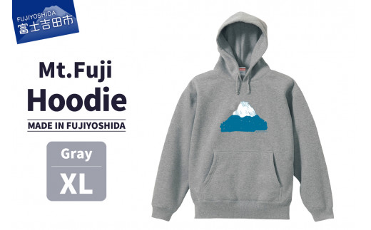 Mt.Fuji Hoodie《MADE IN FUJIYOSHIDA》Gray XLサイズ