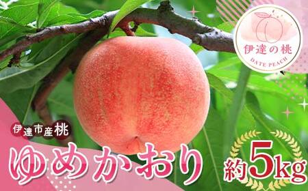 【2026年出荷分先行予約】福島県産 ゆめかおり 約5kg (8～18玉) サトー農園 新品種 超大玉 大玉 固め 伊達の桃 桃 フルーツ 果物 もも モモ momo F20C-838
