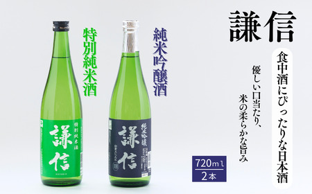 『謙信』純米吟醸・特別純米 720ml 2本セット 新潟の銘酒 飲み比べ 糸魚川 新潟県