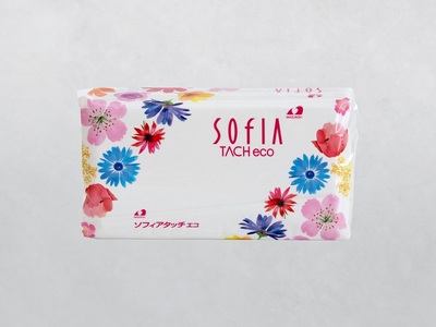 0016-107-01 マスコー製紙 ソフィアタッチエコ ティッシュペーパー 150組×5個×20パック (100個)