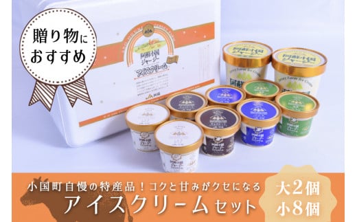 【JA阿蘇】「阿蘇小国ジャージーアイスクリーム」※大2個・小8個（IS-1）