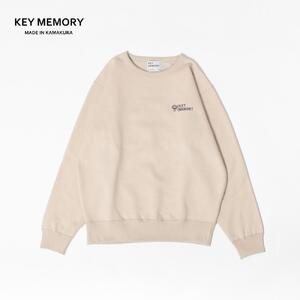 《2》【KEYMEMORY】裏起毛トレーナー Natural