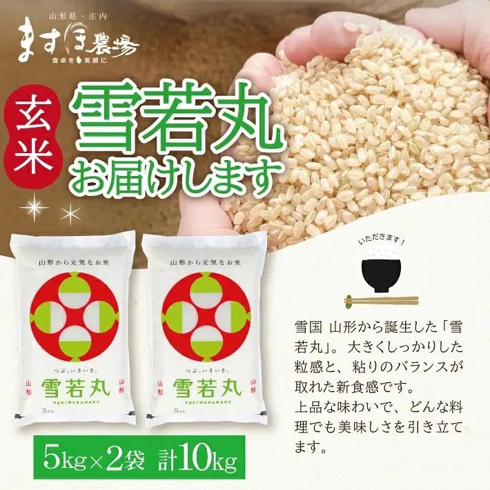 SC0748　11月中旬配送／令和8年産【玄米】つや姫マイスターが作った 特別栽培米『雪若丸』10kg(5kg×2袋)［減農薬・減化学肥料］ MA