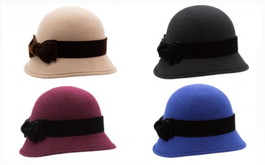 [No.5546-7248]0682クロッシェ[ 帽子 20AWN-017W ]　ブラック