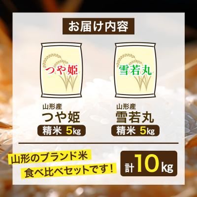 ふるさと納税 山形市 山形市産米つや姫と雪若丸セット計10kg FY25-334 |  | 01